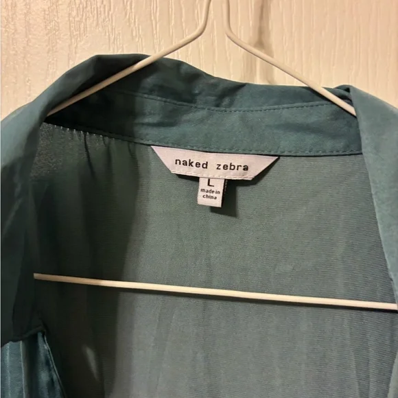 Naked Zebra Deep Teal Blouse - Picture 4 of 6